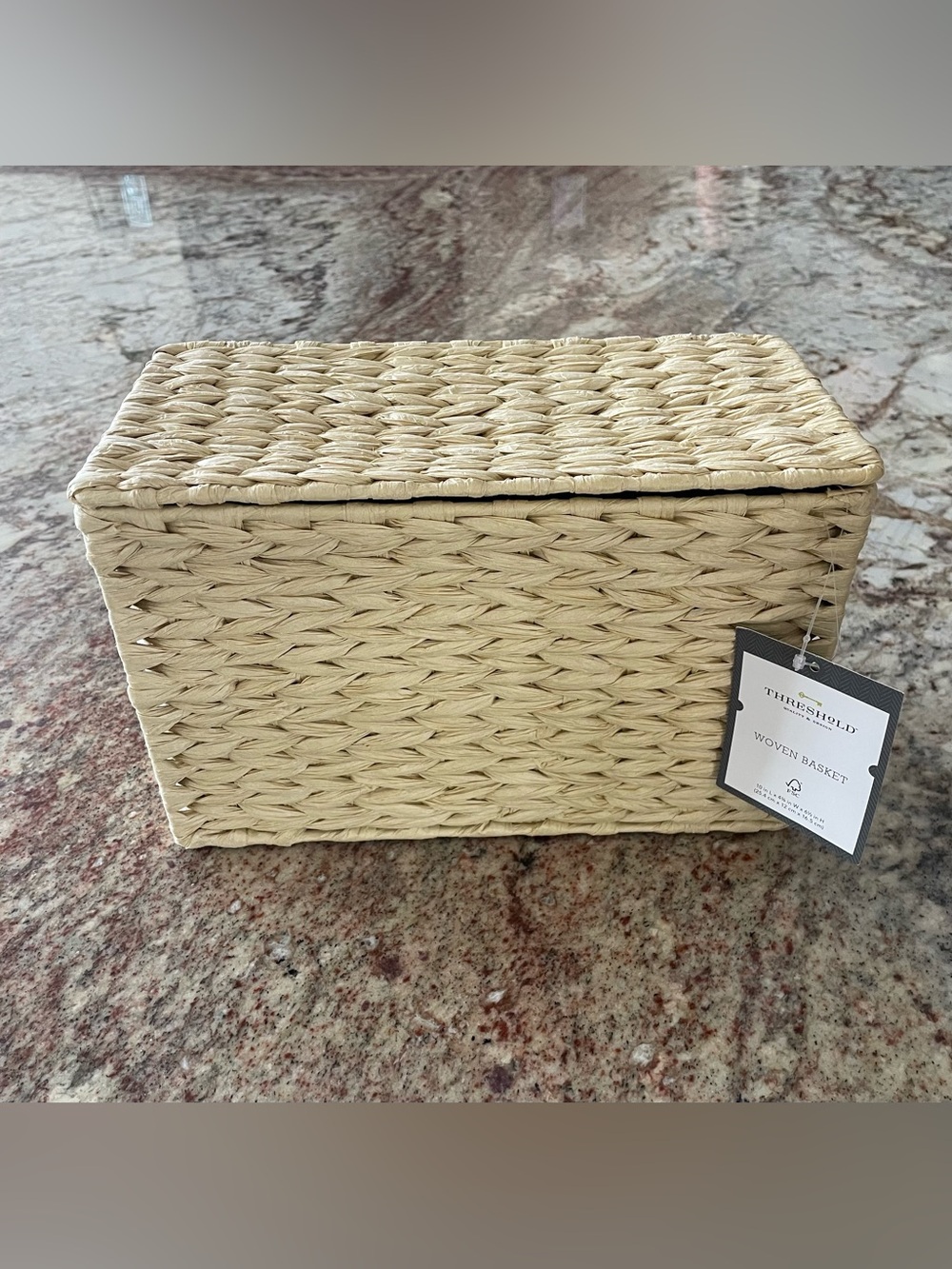 Threshold Woven Rectangular Storage Basket - Natural